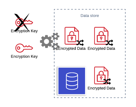 Re-key the encrypted data